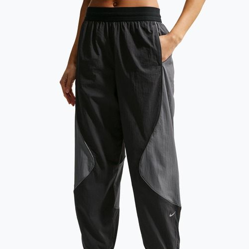 Pantaloni da running da donna Nike Swift UV Repel Mid-Rise black/iron grey