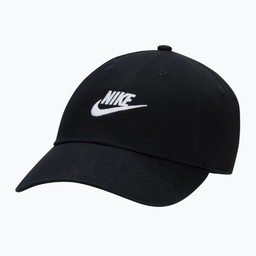 Cappellino con visiera Nike Club Unstructured Futura Wash Black/White
