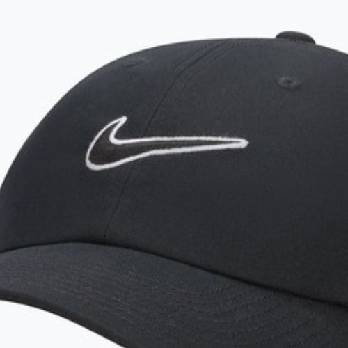 Cappellino con visiera Nike Club Unstructured Swoosh black/black