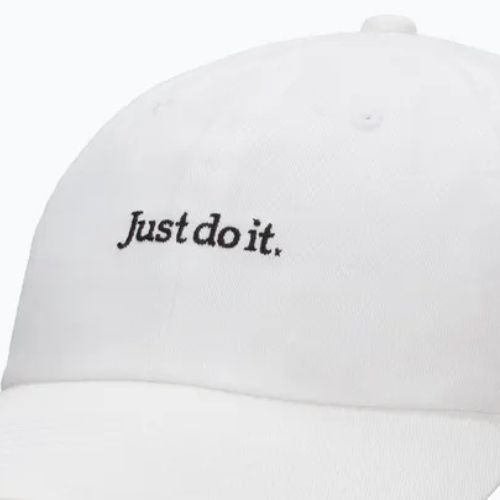 Cappellino con visiera Nike Club Unstructured JDI white/black