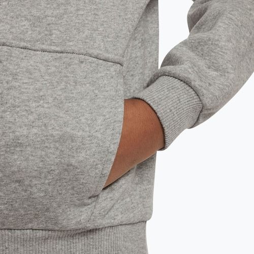 Felpa per bambini Nike Club Fleece Hoodie dark grey heather/white