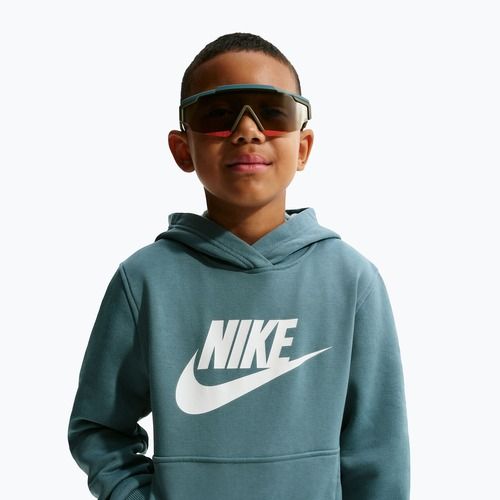 Felpa bambino Nike Club Fleece Hoodie mineral slate/white