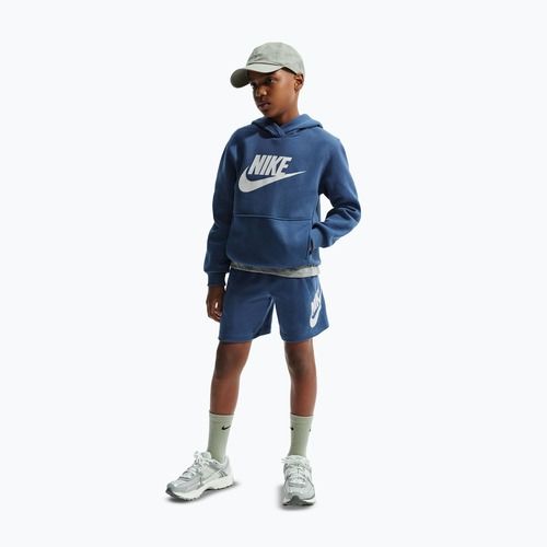 Felpa per bambini Nike Club Fleece Hoodie mystic navy/white