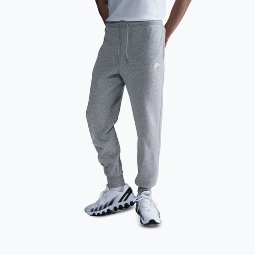 Pantaloni uomo Nike Club Jogger dark grey heather/light smoke grey/white