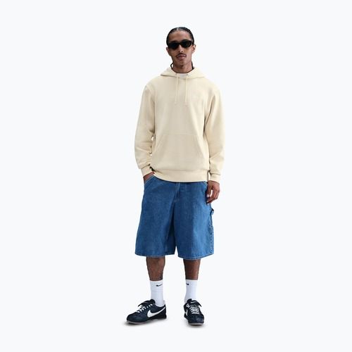 Felpa uomo Nike Club Pullover Hoodie light khaki/light khaki/white