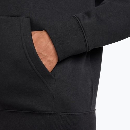 Felpa uomo Nike Club Full Zip Hoodie Black/Black/White