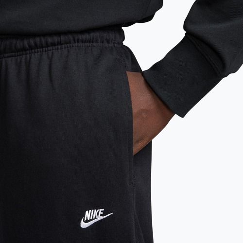 Pantaloni da uomo Nike Sportswear Club Knit Open-Hem black/white
