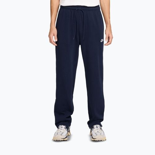 Pantaloni uomo Nike Sportswear Club Knit Open-Hem obsidian/white