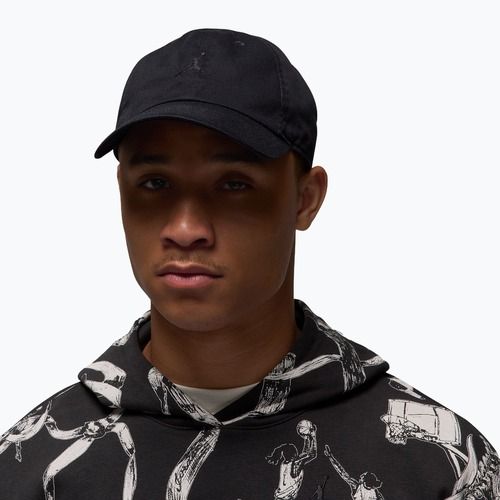Czapka z daszkiem Nike Jordan Club Unstructured Curved-Bill black/black