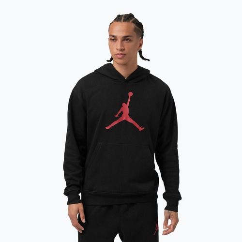 Felpa uomo Nike Jordan Pullover Hoodie black/gym red