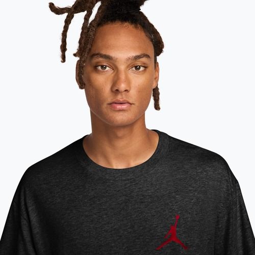 T-shirt uomo Nike Jordan black/gym red