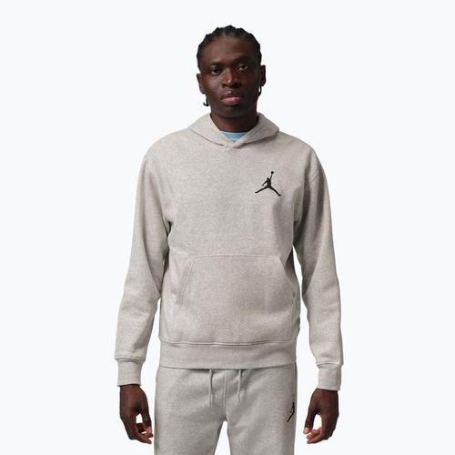 Felpa uomo Nike Jordan Pullover Hoodie grey heather/black