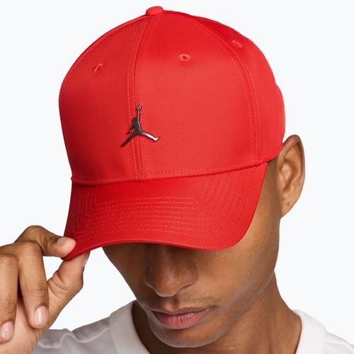 Cappellino con visiera Jordan Rise Structured Metal Jumpman chile red/r511