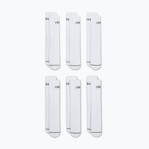 Calzini Nike Jordan Everyday Crew 6 paia white/gym red/black