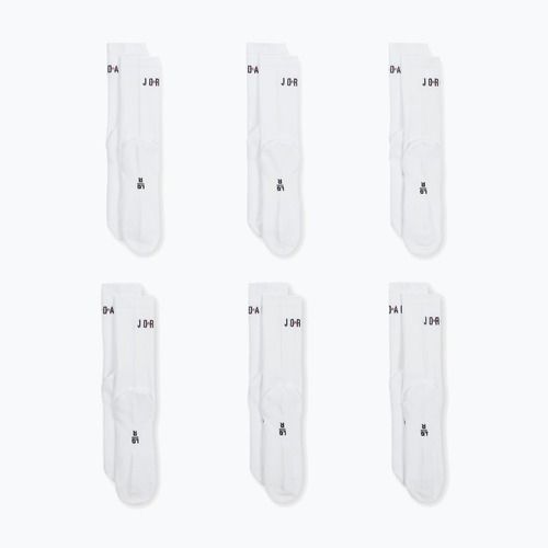 Calzini Nike Jordan Everyday Crew 6 paia white/gym red/black