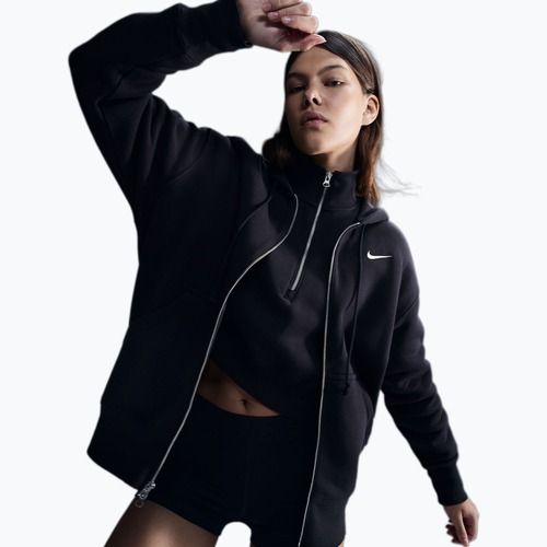 Felpa da donna Nike Sportswear Phoenix Fleece black/sail