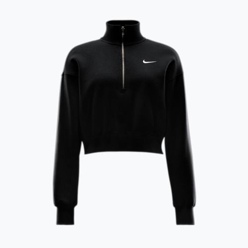 Felpa donna Nike Sportswear Phoenix Fleece 1/2 Zip Cropped black/sail