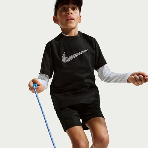 T-shirt bambino Nike Multi Dri-Fit black/white