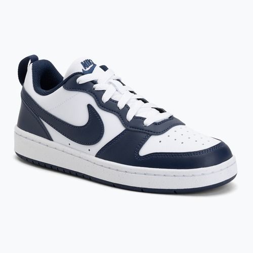 Scarpe da bambino Nike Court Borough Low Next Bloom white/white/midnight navy