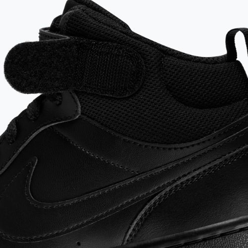 Scarpe per bambini Nike Court Borough Mid 2 black/black/black