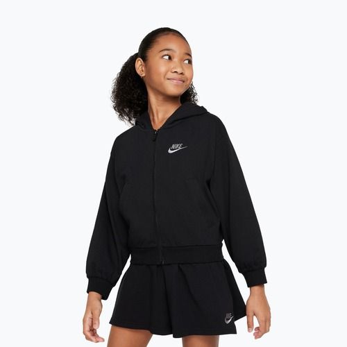 Felpa per bambini Nike Sportswear Full Zip Hoodie black/flat pewter