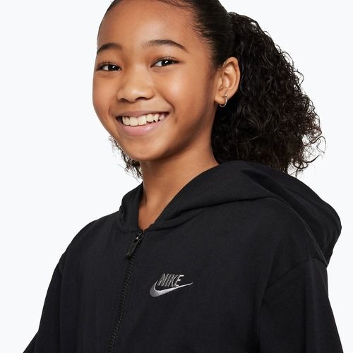 Felpa per bambini Nike Sportswear Full Zip Hoodie black/flat pewter