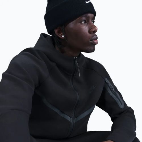 Felpa da uomo Nike Tech Windrunner Full Zip cave black/black