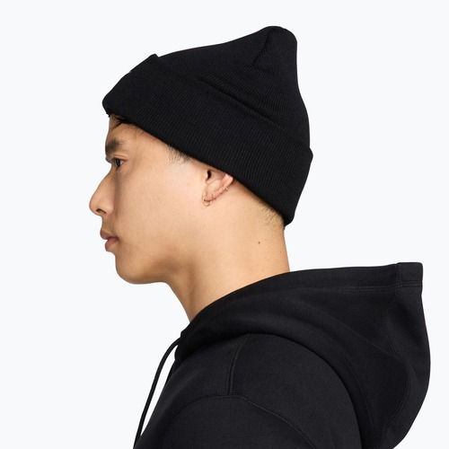 Berretto invernale Nike Peak Swoosh Beanie black/white