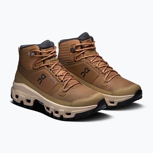 Scarpe da donna On Cloudrock Mid Waterproof sphinx/sand