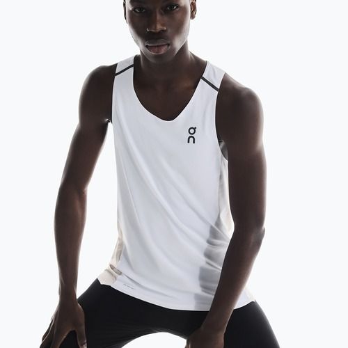 Canotta running uomo On Performance Tank white/silver