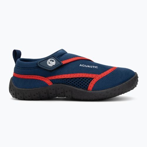 Scarpe da scoglio bambini AQUASTIC Nino navy blue/red