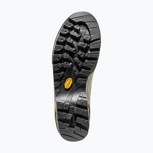Scarponi da alta montagna da uomo La Sportiva Trango Tech Leather GTX black/yellow