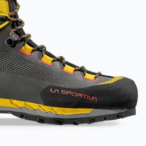 Scarponi da alta montagna da uomo La Sportiva Trango Tech Leather GTX black/yellow
