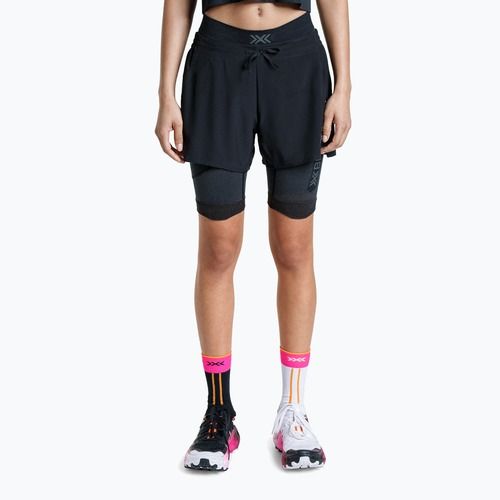 Leggings running donna X-Bionic Xceed Run Tights x black/rhino grey
