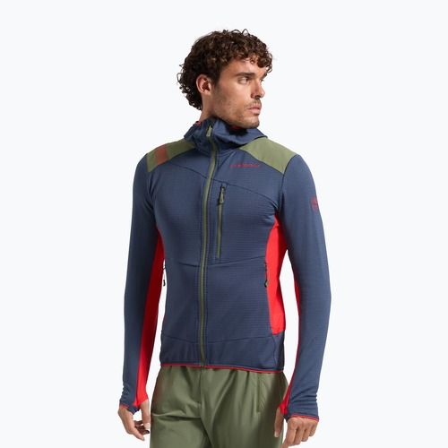 Pile da uomo La Sportiva Aequilibrium Thermal Hoody night sky/mountain red