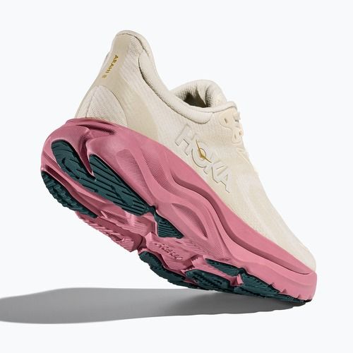 Scarpe da corsa da donna HOKA Arahi 8 alabaster/lingonberry