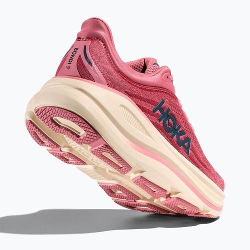 Scarpe da corsa donna HOKA Bondi 9 Wide lingonberry/cranberry