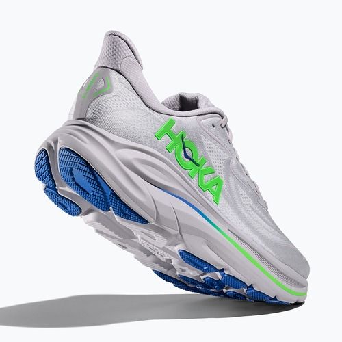 Scarpe da corsa da uomo HOKA Clifton 10 ash grey/neon green