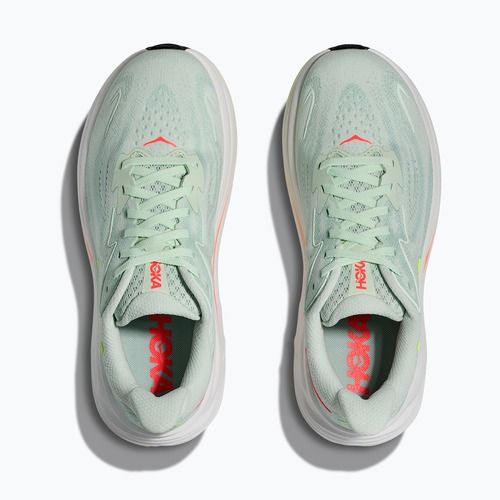 Scarpe da corsa da donna HOKA Clifton 10 sea glass/neon flame