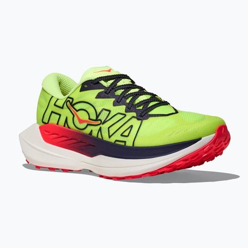 Scarpe da corsa uomo HOKA Rocket X Trail neon Yuzu/neon flame