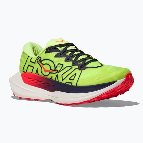 Scarpe da corsa donna HOKA Rocket X Trail neon yuzu/neon flame