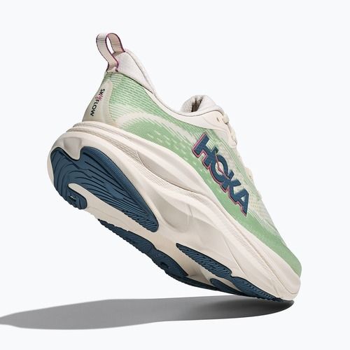Scarpe da corsa da donna HOKA Skyflow alabaster/vintage green