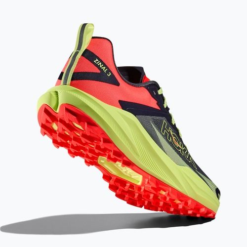 Scarpe da corsa uomo HOKA Zinal 3 squid ink/neon yuzu