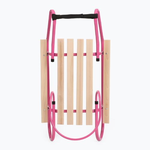 Slitte metalliche HUMBAKA with backrest and footrests pink