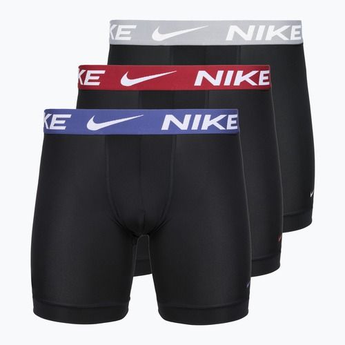Boxer da uomo Nike Essential Micro 3 pairs black/sapphire/wolf grey/team crimson