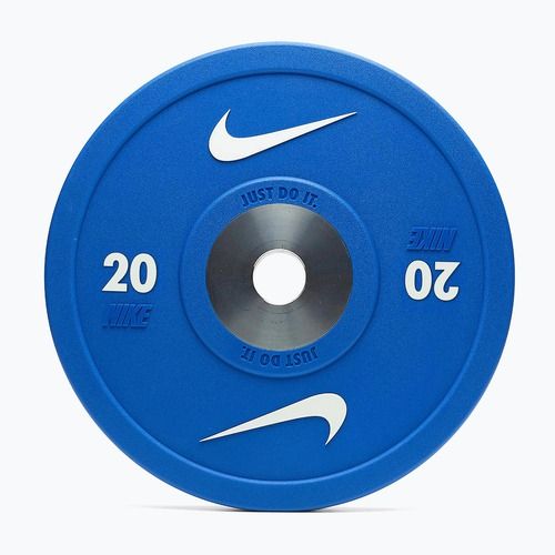 Piastra bumper Nike Strength Pro Urethane Bumper Plates 20 kg blue/white