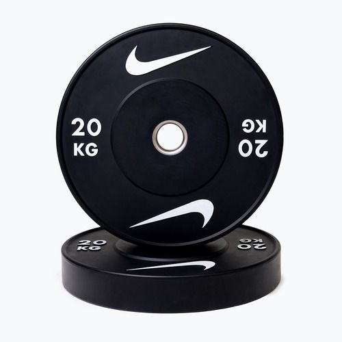 Dischi bumper Nike Strength Rubber Bumper Plates 20 kg black/white