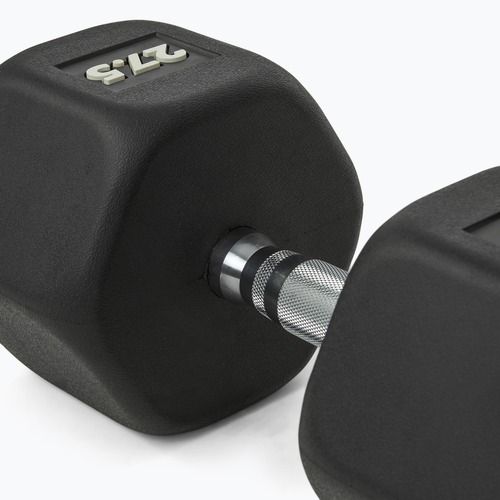 Manubrio gommato Nike Strength Hex Dumbbell 27,5 kg black/white