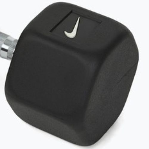 Manubrio gommato Nike Strength Hex Dumbbell 27,5 kg black/white