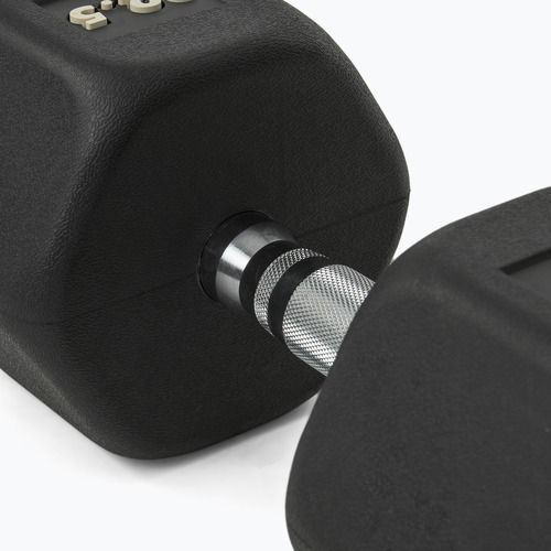 Manubrio gommato Nike Strength Hex Dumbbell 22,5 kg black/white